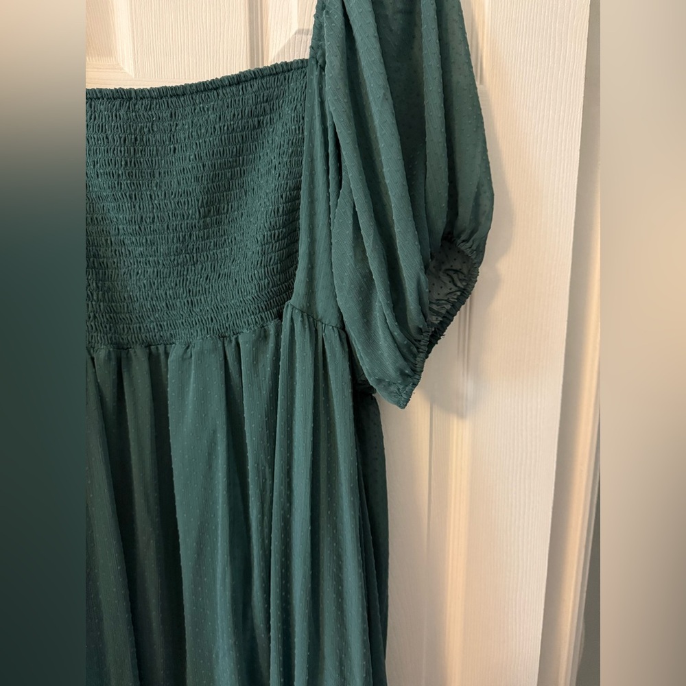 NWT 🪬Teal LC Lauren Conrad 2X Sleeved Dress - Picture 13 of 14